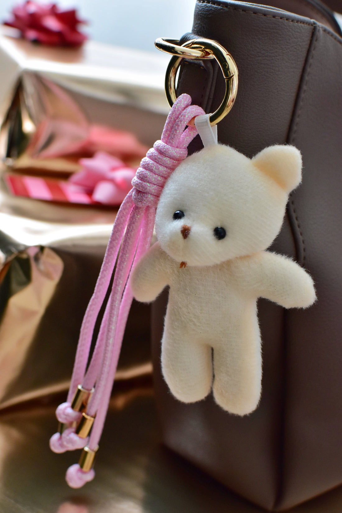 Charm Teddy rosa